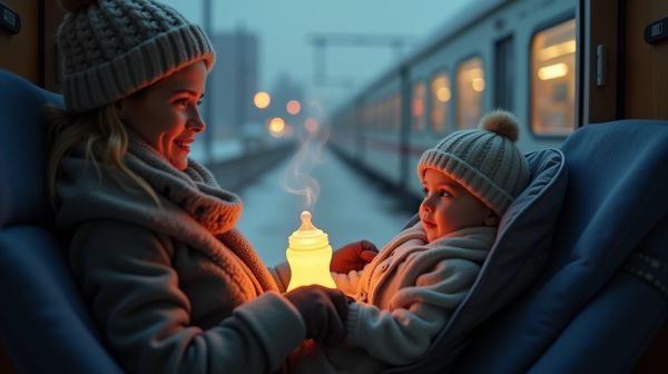 Sortie, voiture, train : réchauffer un biberon quand il n'y a pas de prise